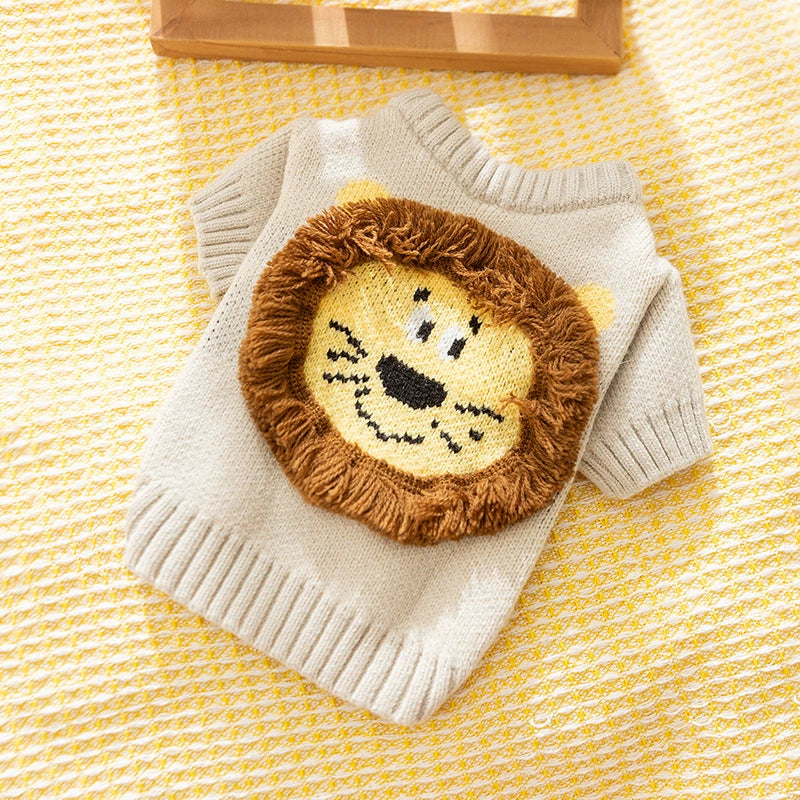 Lion 3D Mane Dog Sweater
