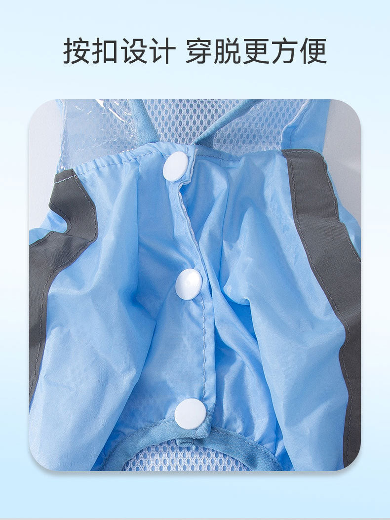 Small dog raincoat with feet