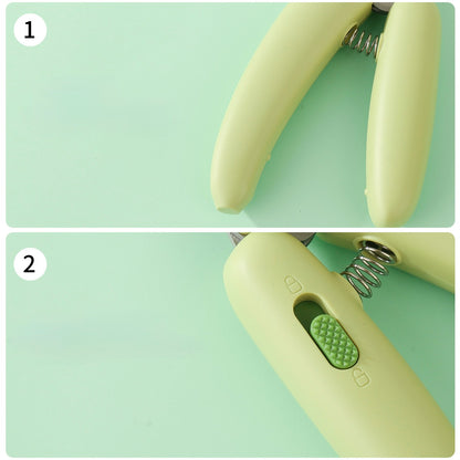 Cat & Dog Nail Clipper – Banana-Shaped Pet Nail Trimmer for Small Dogs, Cats, Rabbits, Anti-Bleed Design