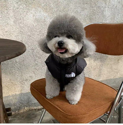'The Dog Face' dog puffer vest