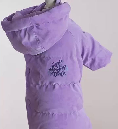 Macaron colored Winter Dog Down Jacket –   Female&Male Dogs/Detachable Hat
